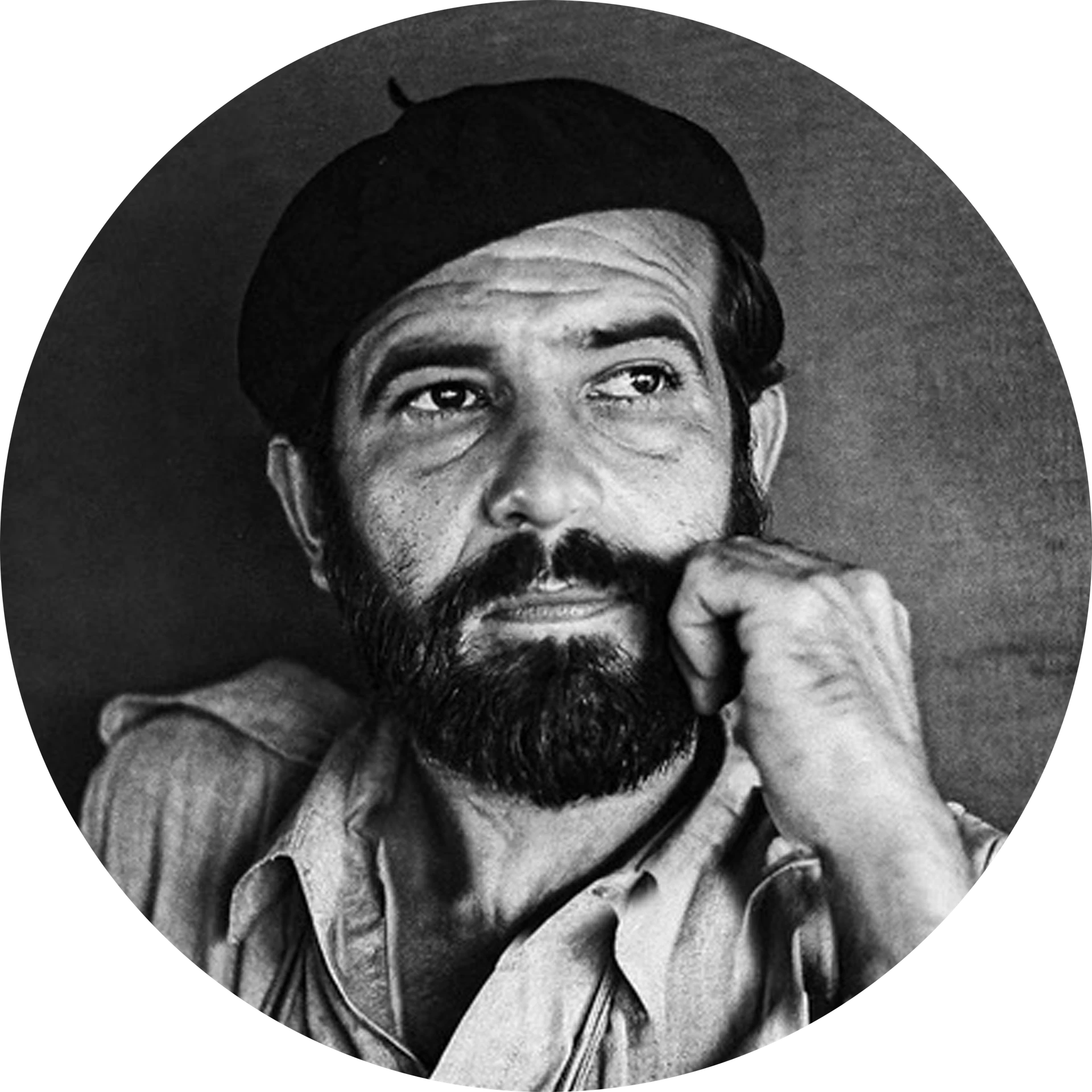 Black and white portrait of Alberto Korda