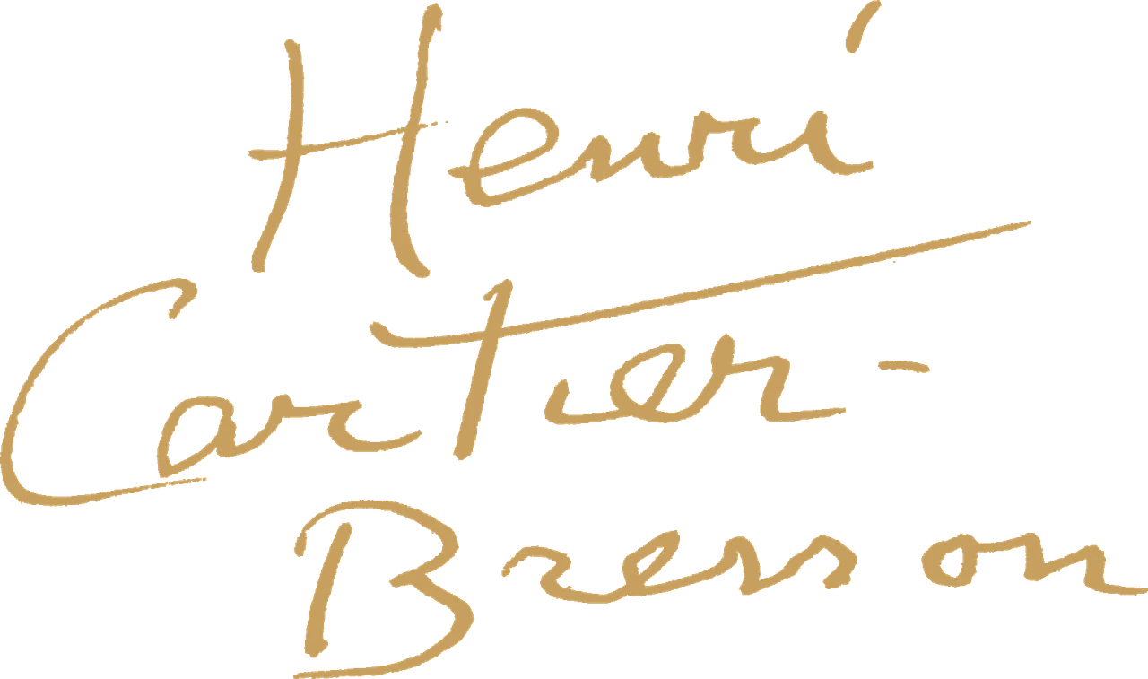 Stylised signature of Henri Cartier-Bresson
