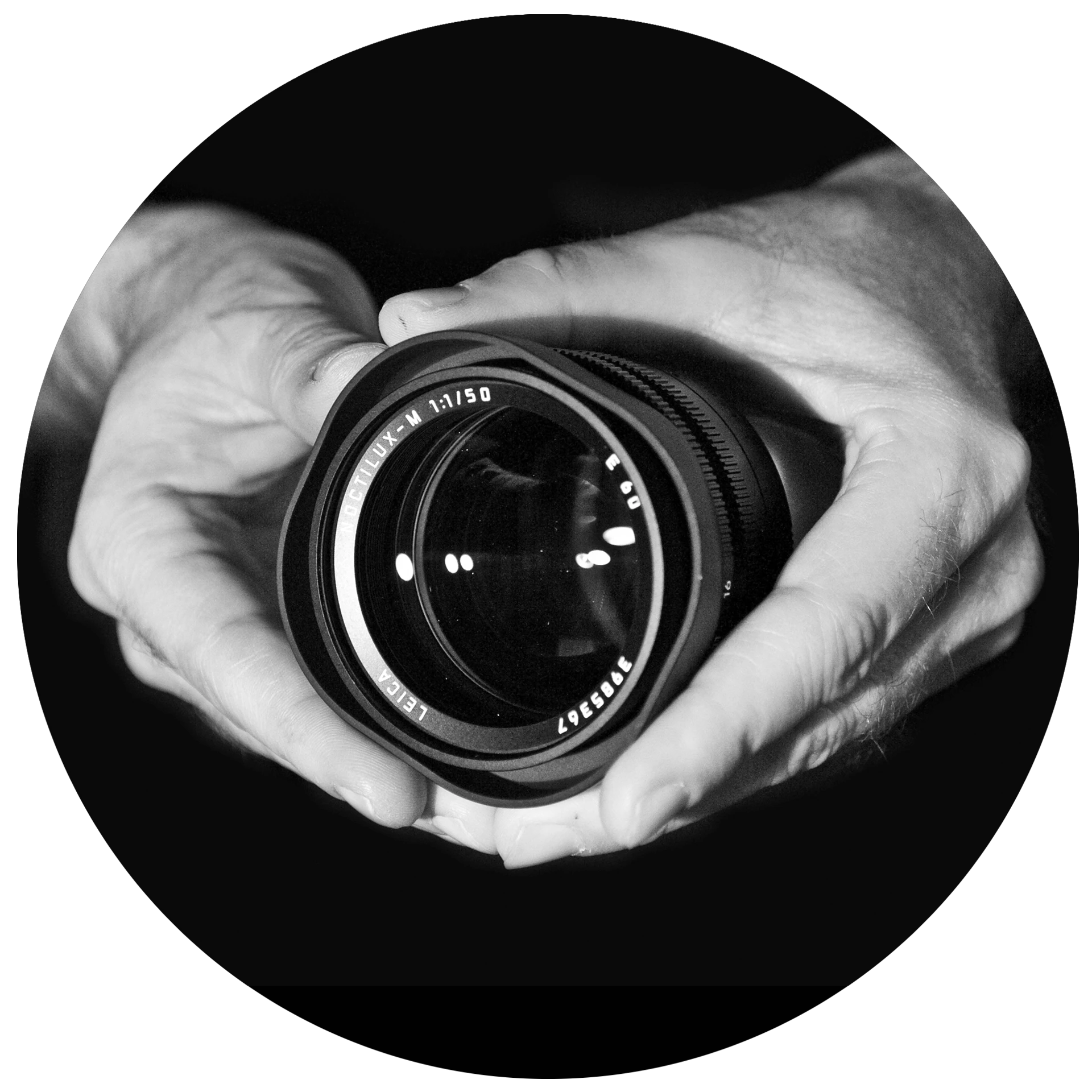 Product shot of the Leica Noctilux